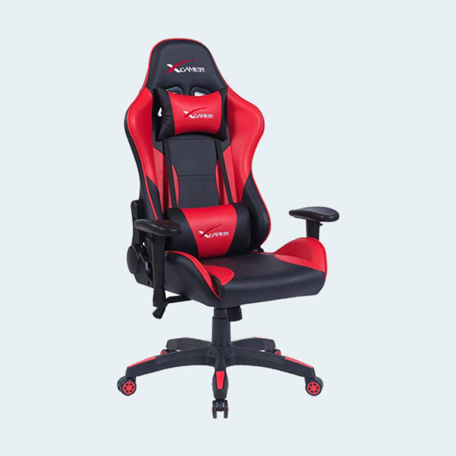 Gaming Chair Ergonomic High Back Pu Leather (Red)