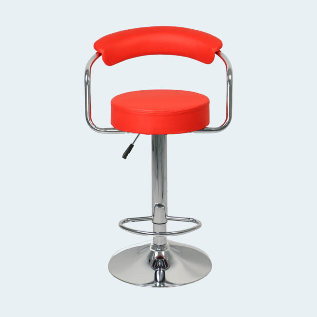 Balustrade Armchair Bar Stool (Red)